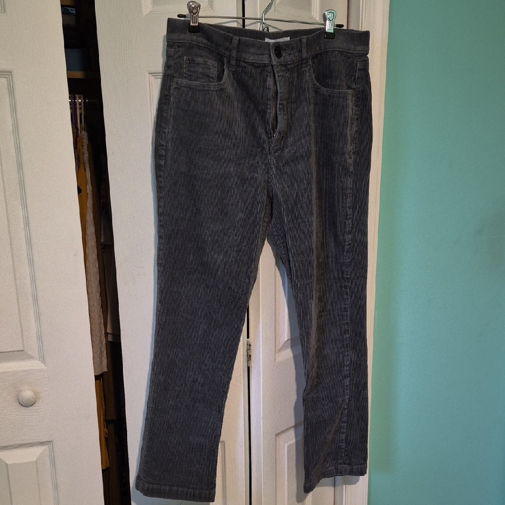 LOFT Women's Gray Straight Leg Pants